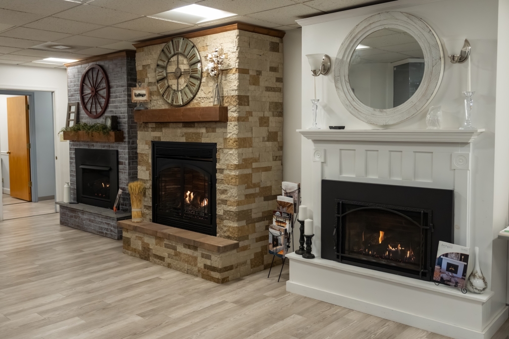 Burch_OfficeShowroomProducts-42 Gas fireplaces in the Buch showroom