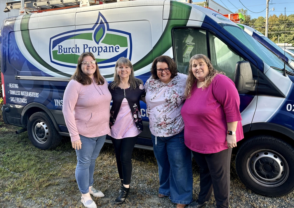 Burch employees at event